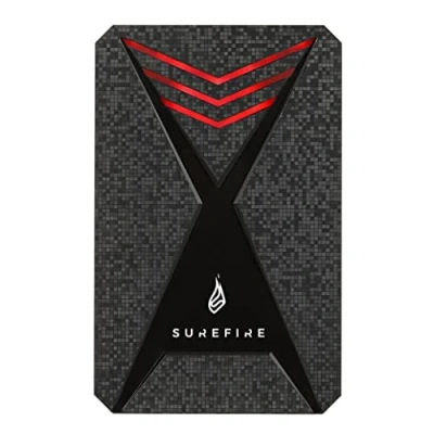 Image de Surefire Gaming SSD 2,5&quot; I 1To Disque Dur Externe Adaptateur USB C Windows &amp; MacOSx Vitesses de Lecture/écriture jusqu&#039;à 450 ou 430Mo/s PC Playstation Xbox Powered by Verbatim