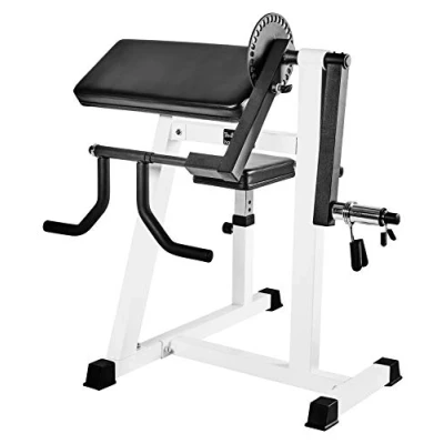 Image de Bad Company BCA 21 Machine à biceps / triceps Curl avec support pour haltères jusqu&#039;à 80 kg de disques d&#039;haltères 30/31 et 50/51 mm