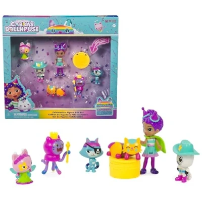 Image de Gabby Et La Maison Magique Dollhouse Ses Amis Thème Fête 5 Figurines Chat 1 Accessoire Dessin Animé Jouet Enfant 3 Ans +