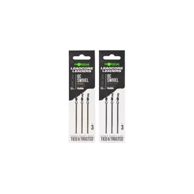 Image de Korda Kable Leadcore Leader QC Swivel 50cm Kleur : Weed