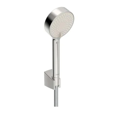 Image de Hansa/douche Basic Jet Set de douche (douche à main + support flexible douche) pour baignoire Piles, pommeau 3 jets, 95 mm, anti calcaire technique, longueur du tuyau : 150 cm