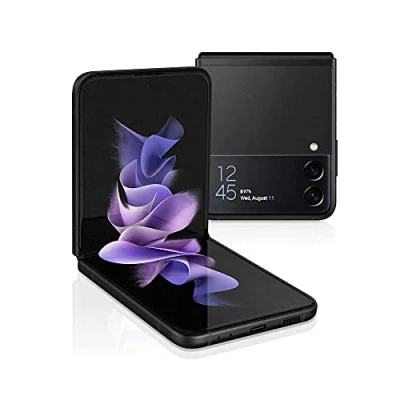 Image de Samsung Galaxy Z Flip3, Téléphone mobile 5G 256Go Noir, Carte SIM non incluse, smartphone Android, Version FR