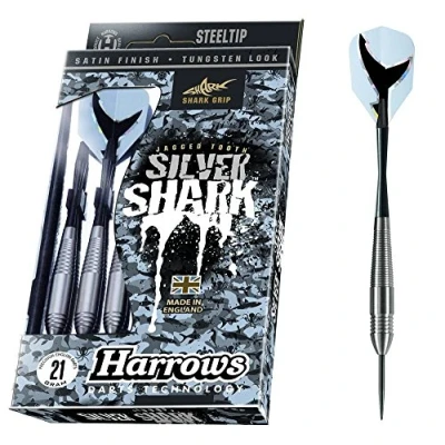 Image de HARROWS Silver Shark Fléchettes avec pointe en acier, 24g