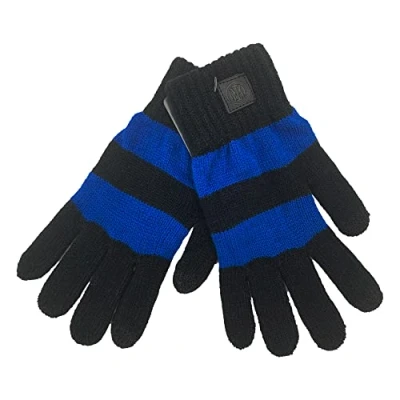 Image de Inter Gant à Rayures tactiles, Produit Officiel Merchandising, Noir, Taille Unique