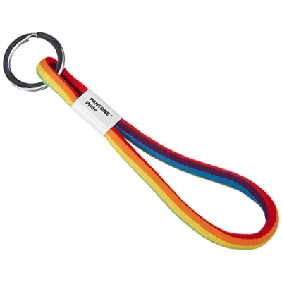 Image de Pantone 18617 Cordon design Court pour poignet robuste et coloré Pride Colors Nylon
