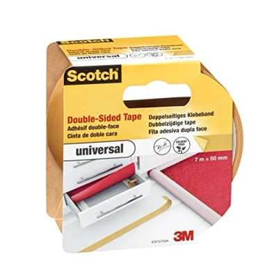 Image de 3M Scotch Ruban Adhésif Universel Double Face 50 mm x 7 m 1 Rouleau