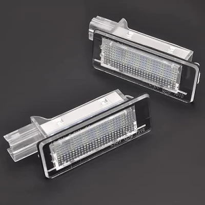 Image de Meimeier Éclairage de plaque d&#039;immatriculation LED pour Renault Captur J5 Fluence Zoe BFM Laguna 2 3 Espace 4 Grand Scenic Latitude Dacia Lodgy Accessoires voiture
