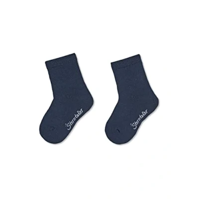 Image de Sterntaler Calzini DP Uni Chaussettes, Gris (Anthrazit Mélange 592), 16 (Lot de 2) Bébé garçon