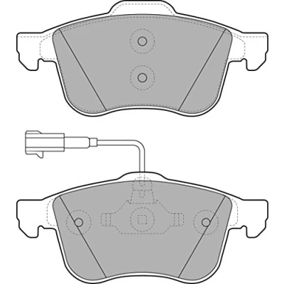 Image de DELPHI LP1959 Jeu de plaquettes frein contact signal d&#039;usure inclus avec tôle anti bruit sans accessoires ALFA ROMEO: 159 Berline
