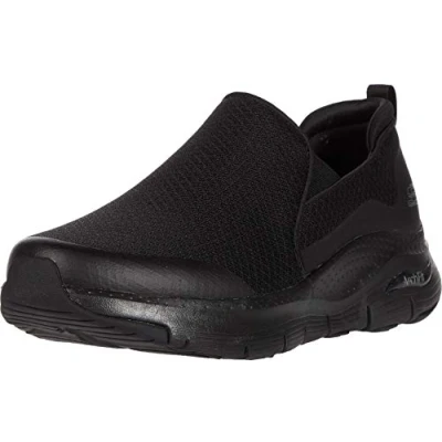 Image de Skechers Homme Arch Fit Sneaker, Noir Mesh Synthetic Trim, 40 EU