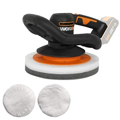 Image de WORX Polisseuse orbitale sans fil 20V 2Ah WX856.9 ⌀ 254 mm (Autonomie de 40min par charge, 3 000 tr/min, livrée batterie ni chargeur rapide 1H00)