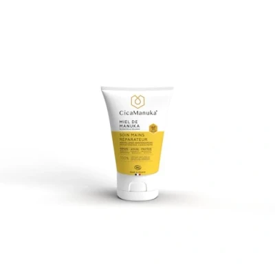 Image de CICAMANUKA Soin réparateur pour les mains au miel de Manuka IAA15+ Nourrit et hydrate Certifié bio 50 ml