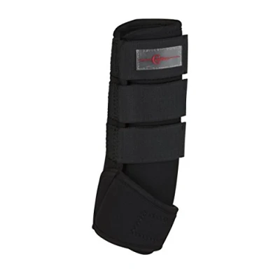 Image de Kerbl Protèges Tendons Synthétique Caoutchouc Set de 4 Noir Cob
