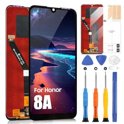 Image de Écran LCD pour Huawei Honor 8A/Play 8A/8A Pro/8A Prime /Y6 2019 2019/Y6 PRO 2019/Enjoy 9e Tactile Digitizer Pièces de Rechange avec Outils(6,09&quot;, Noir)
