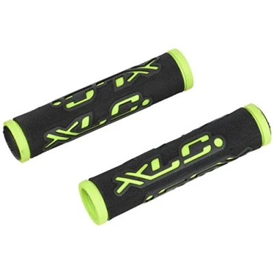 Image de XLC Griffe Dual Colour Gr g07 Pieces de Velo Mixte, Noir/Vert, 125 mm