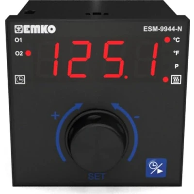 Image de Régulateur de température Emko ESM 9944 N 2 Points, P, PI, PD, PID Pt100, J, K, R, S 200 à 1700 C Relais 7 A (L x l H) 96 mm