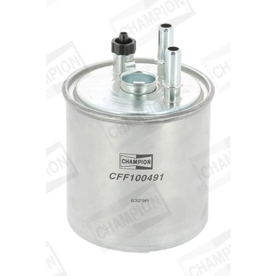 Image de CHAMPION CFF100491 Filtre à Carburant de conduite, avec raccord pour capteur d&#039;eau RENAULT: TWINGO 2, Kangoo II Express, LAGUNA 3