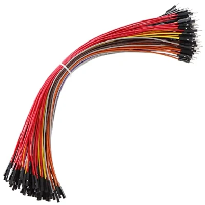 Image de Bestlus Breadboard Jumper Wires 20AWG, Female to Male Cables Premium 12&#039;&#039; M/F, Exclusives, 10 Colors, Pack of 120, Square Head 0.1&#039;&#039; for Arduino Raspberry Pi (30CM, Female)