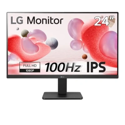 Image de LG 24MR400 B Ecran PC bureautique 24&quot; Dalle IPS résolution FHD (1920x1080), 5ms GtG 100Hz, sRGB 99%, AMD FreeSync, Fonctions Gaming et Eye Care
