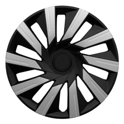 Image de J TEC Tecna J14552 Enjoliveurs 14Pouces noir, argent