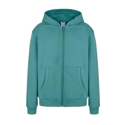 Image de Mukua Sudadera Niños Con Cremallera Y Capucha Color Talla 12/14 Sweat à Capuche zippé, Couleur Bleu Vert (Teal), 12 14 Ans Mixte Enfant