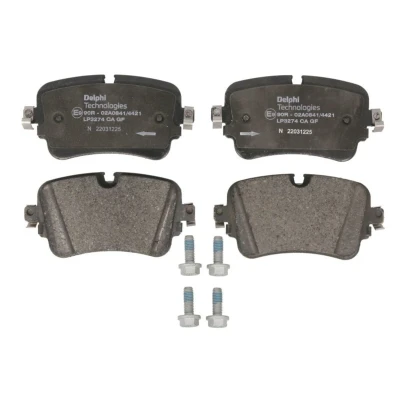 Image de DELPHI LP3274 Jeu de plaquettes frein préparé pour indicateur d&#039;usure avec tôle anti bruit accessoires AUDI: Q7, Q8, A6 C8 Avant