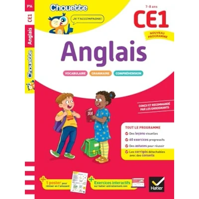 Image de Anglais CE1 Cahier de soutien nouveau programme Leçons et exercices corrigés (Broché)