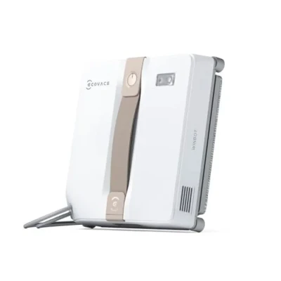 Image de ECOVACS WINBOT Mini Robot de Nettoyage vitres, Design Compact, Double Buses avec pulvérisation ultrasonique, système Protection à 9 étapes, Planification Intelligente du Trajet, Beige