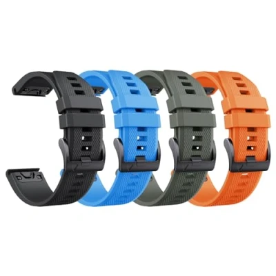 Image de NotoCity Bracelet pour Garmin Fenix 5/6/7/7 pro/6 pro/5 plus, Quickfit 22mm Compatible avec Forerunner 935/945/955/965, Epix Gen 2, Instinct/2, Approach S60, Quatix 7/6/5 (4PCS)