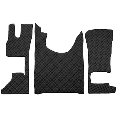 Image de F CORE Tapis de entierement Le Sol Camion compatibilité pour DAF XG XG+ 10.21 Passager Fixe Noir