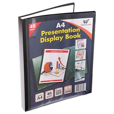 Image de Classeur de présentation à 40 pochettes en plastique Format A4 80 vues