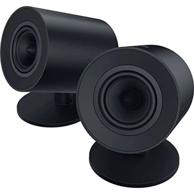 Image de Razer Nommo V2 X Enceintes de Gaming 2.0 à Large Bande pour PC (Deux Haut Parleurs 3 Pouces, THX Spatial Audio, Compatibilité Multiplateforme) Noir