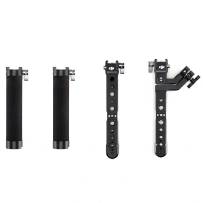 Image de DJI R Poignée Double Tournante Offre Plus de Possibilités Maintien la Caméra pour Prise Parfaite, Ports OTAN, Compatible avec RS 2 et RSC
