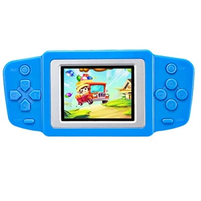 Image de ZHISHAN Rétro Consoles de Jeu Portable Handheld Game 2.5&quot; LCD Écran Rechargeable Console Jeux avec 218 Classique Nostalgie Surprise Cadeau d&#039;anniversaire pour Enfants (Bleu)