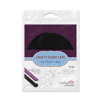 Image de SCRAPBOOK ADHESIVES BY 3L Crafty Foam Tape, Black, One Size