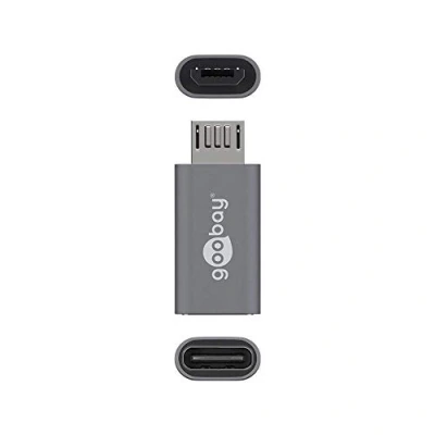 Image de Goobay 55553 changeur de genre câble USB Micro B C Gris Neuf