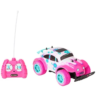 Image de EXOST Voiture Télécommandée Tout Terrain Pixie La Plus Coquette des Voitures Jouet pour Enfant Dès 5 ans, Rose et Blanc