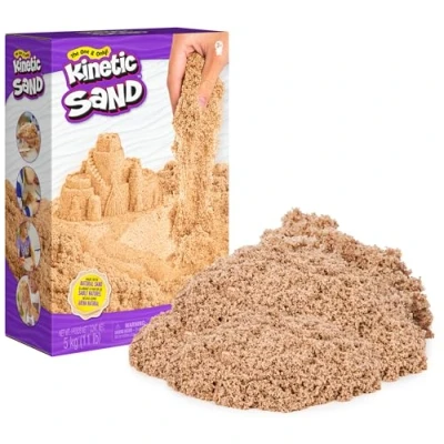 Image de Kinetic Sand 5 kg cinétique Magique de Suède, Marron Naturel, connu dans Les Jardins, Jeu Sable d&#039;intérieur Relaxant et créatif, pour Enfants à partir 3 Ans, Simple, 6060996