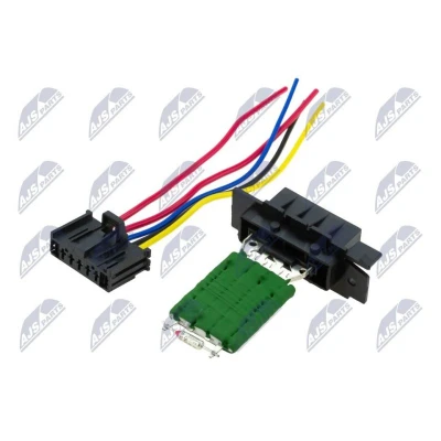 Image de NTY ERD FT 006 Résistance, pulseur d&#039;air habitacle avec câble OPEL: Corsa D 3/5 portes, Adam, FIAT: Grande Punto ALFA ROMEO: MiTo