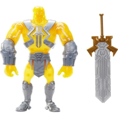Image de Masters of The Universe He Man and Large Figure with Accessory Inspired by Motu Netflix Animated Series, 8.5in Collectible Toy