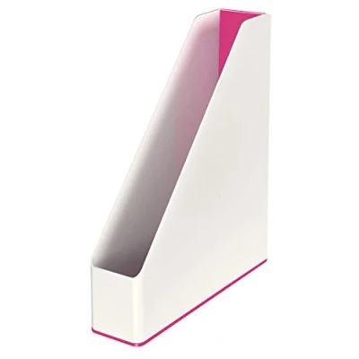 Image de Leitz Porte Revues, A4, Blanc/Rose Métallisé, WOW Dual, 53621023