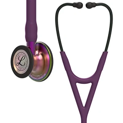 Image de 3M Littmann Stéthoscope de Diagnostic Cardiology IV, Tubulure Prune, Rainbow Edition, Base Violet, 69 cm, 6205