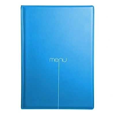 Image de DAG Style RIA43BM Porte Menu, PVC, Bleu, A4 (pour Feuilles 21 x 29,7 cm)