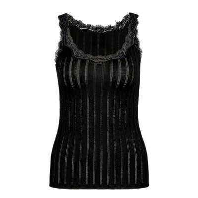 Image de CALIDA Tank Top Etude Toujours (Noir), FR38 EU36 S T1, Top, Noir, 95% Coton, 5% élasthanne