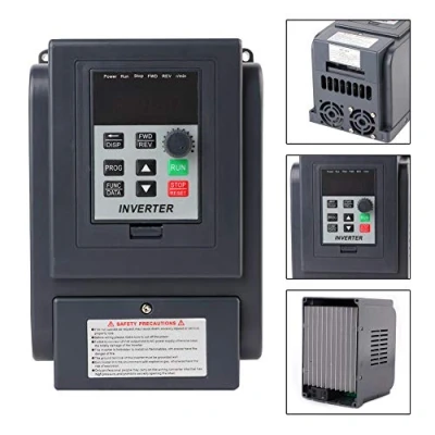 Image de 220VAC 1.5KW VFD variateur de fréquence，monophasé 220V entrée triphasé 380V Sortie fréquence Variable Régulateur Vitesse Moteur Vecteur Contrôle D&#039;Onduleur