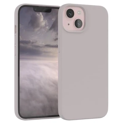 Image de EAZY Case Premium Housse Silicone pour iPhone 13 avec Protection Appareil Photo et Doublure intérieure étui en de Bumper Handy Marron Ancien