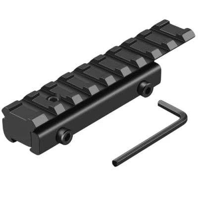 Image de Adaptateur de Rail en Queue d&#039;aronde vers Picatinny 11 mm Support Conversion Picatinny/Weaver 21 Montage à Profil Bas Base