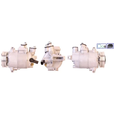 Image de ELSTOCK 51 0396 Compresseur De Climatisation PAG 46 R 134a avec joints AUDI: Q5, A4 B7 Berline, B8 SEAT: Exeo ST