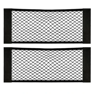 Image de [2 Pack] Filet Coffre Voiture, de Rangement Coffre, Nylon, Grande Taille 60 x 25 cm, Bouteilles, épicerie, Ajouter sur Les organisateurs pour Le Camion Voiture