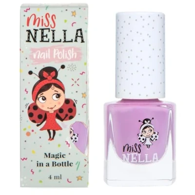 Image de Miss Nella BUBBLE GUM Vernis à ongles lilas spécial pour enfants, formule Peel off, base d&#039;eau et sans odeur